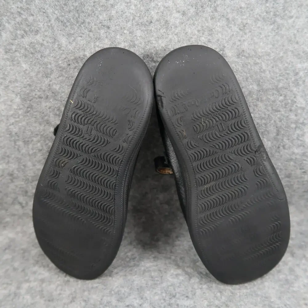 Cat & Jack Shoes Kids 11 Girls Mary Jane Flats Casual Bow Black Adjustable Strap